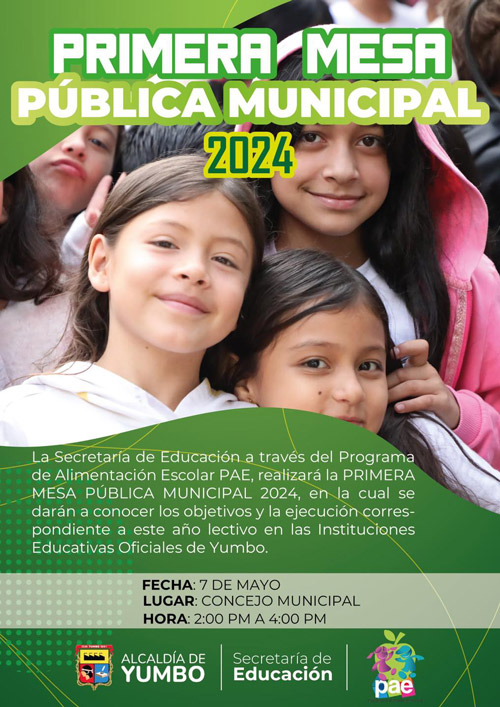Primera Mesa Pública PAE 2024