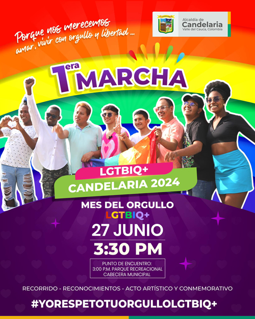 ¡1era Marcha LGBTIQ+ Candelaria 2024! ¡1era Marcha LGBTIQ+ Candelaria 2024!