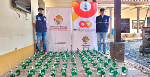 Aguardiente Antioqueño fue incautado en el Cauca Aguardiente Antioqueño fue incautado en el Cauca