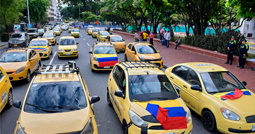 Taxistas de Cali divididos ante anuncio de paro Taxistas de Cali divididos ante anuncio de paro