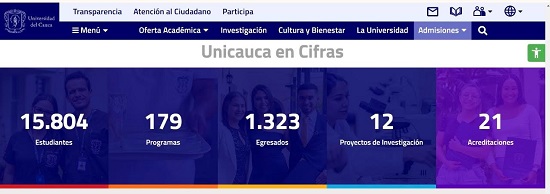 Unicauca se moderniza y estrena página Web Unicauca se moderniza y estrena página Web