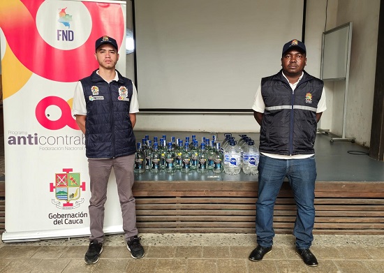 Departamento del Cauca refuerza lucha contra el contrabando de licores. Departamento del Cauca refuerza lucha contra el contrabando de licores.