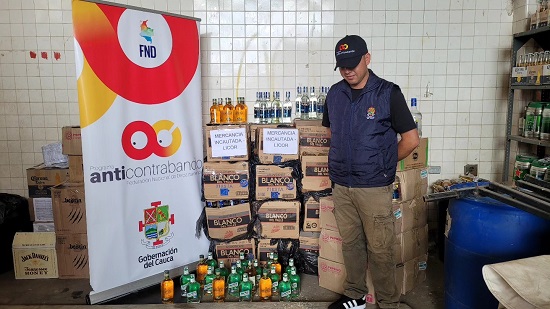 Departamento del Cauca refuerza lucha contra el contrabando de licores. Departamento del Cauca refuerza lucha contra el contrabando de licores.