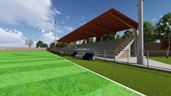 Alcalde Adrián Díaz impulsa proyecto de iluminación para el Estadio Municipal de Corinto