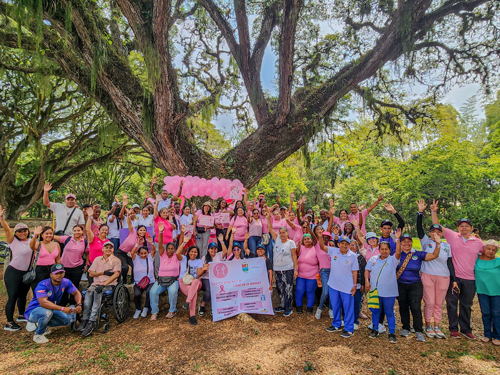 Caloto se une en caminata contra el Cáncer de Mama