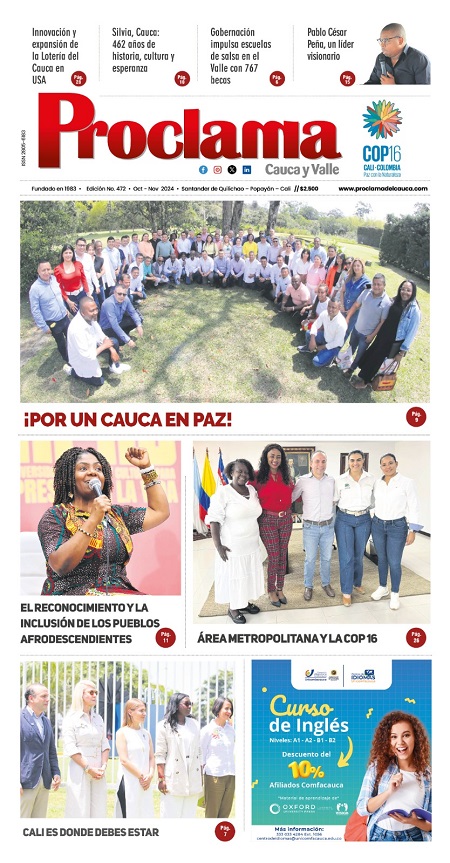 En circulación Edición Impresa #472 de Proclama Cauca y Valle