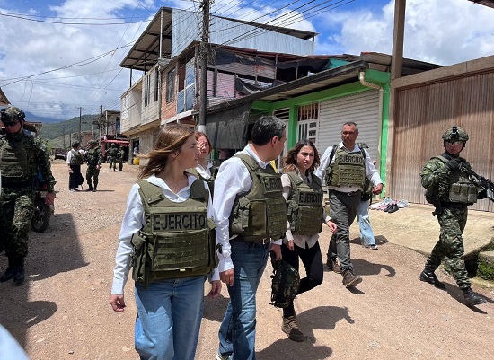 Laura Sarabia: visita de ministros a El Plateado recupera confianza Laura Sarabia: visita de ministros a El Plateado recupera confianza