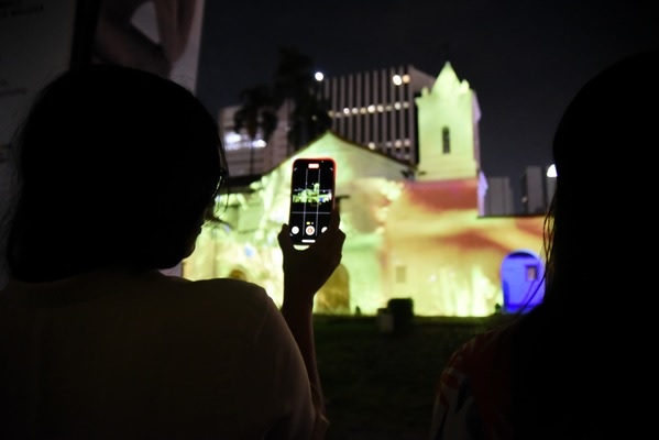 Mapping biodiverso ilumina la iglesia La Merced en Cali Mapping biodiverso ilumina la iglesia La Merced en Cali