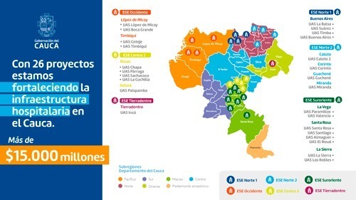 Cauca recibe $25.000 millones para renovar infraestructura hospitalaria Cauca recibe $25.000 millones para renovar infraestructura hospitalaria