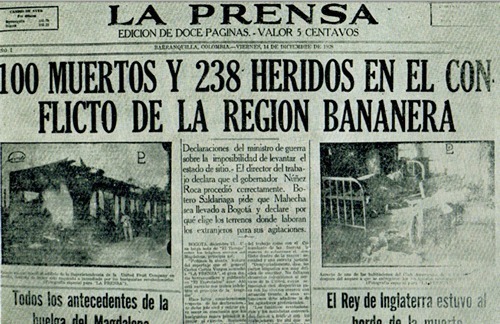 Prohibido olvidar la masacre de las bananeras