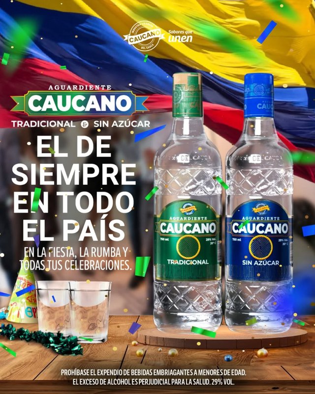 Fin del monopolio: Aguardiente Caucano ahora en toda Colombia Fin del monopolio: Aguardiente Caucano ahora en toda Colombia