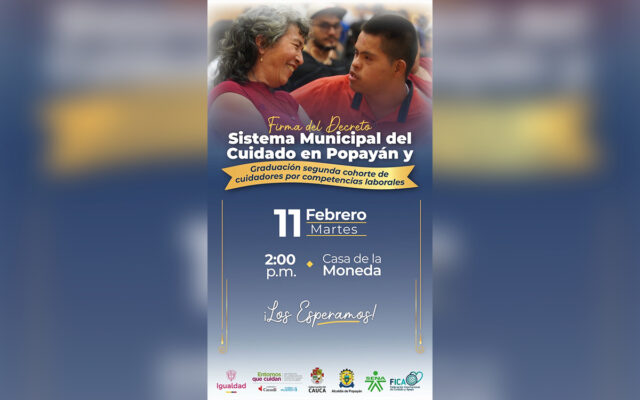 Popayán contará con Sistema Municipal de Cuidado