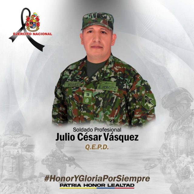 Hallan muerto a soldado secuestrado en Potrerito, Valle del Cauca