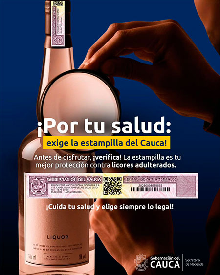 Incautan cargamento de licor adulterado en Cauca