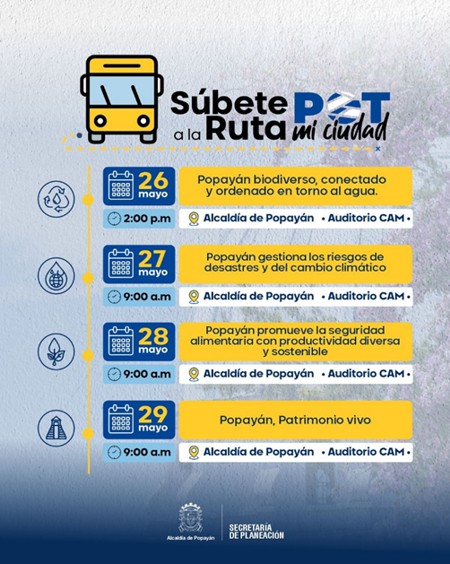 Invitación: Ruta POT mi ciudad Invitación: Ruta POT mi ciudad