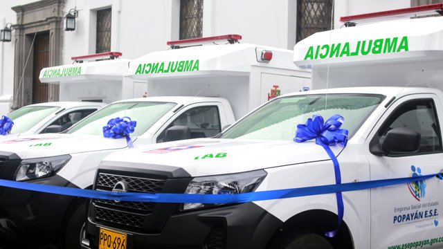Cauca renueva ambulancias para fortalecer atención en salud