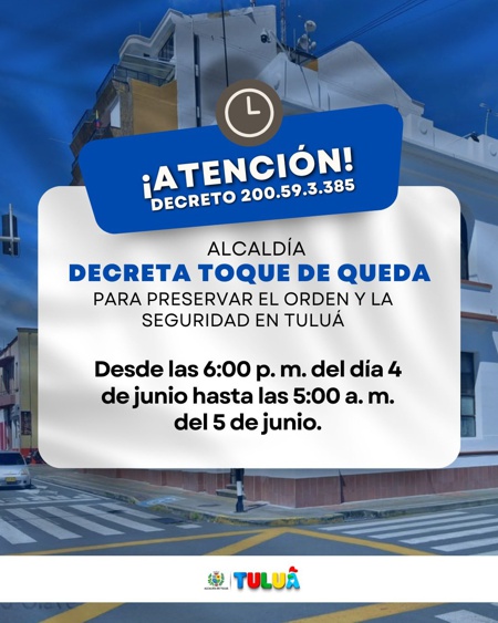 Toque de queda en Tuluá tras quema de vehículos Toque de queda en Tuluá tras quema de vehículos