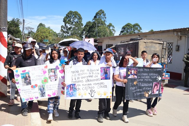 Cajibío alza la voz por la niñez y adolescencia