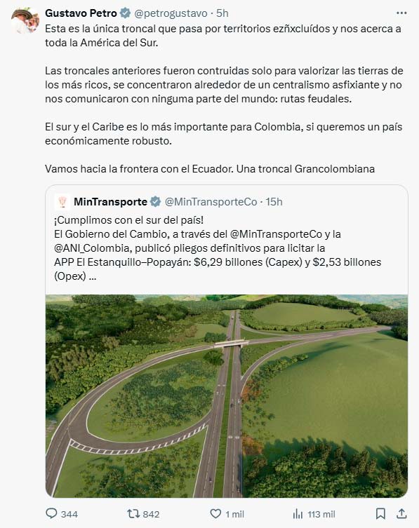 El Estanquillo–Popayán entra en etapa de licitación El Estanquillo–Popayán entra en etapa de licitación