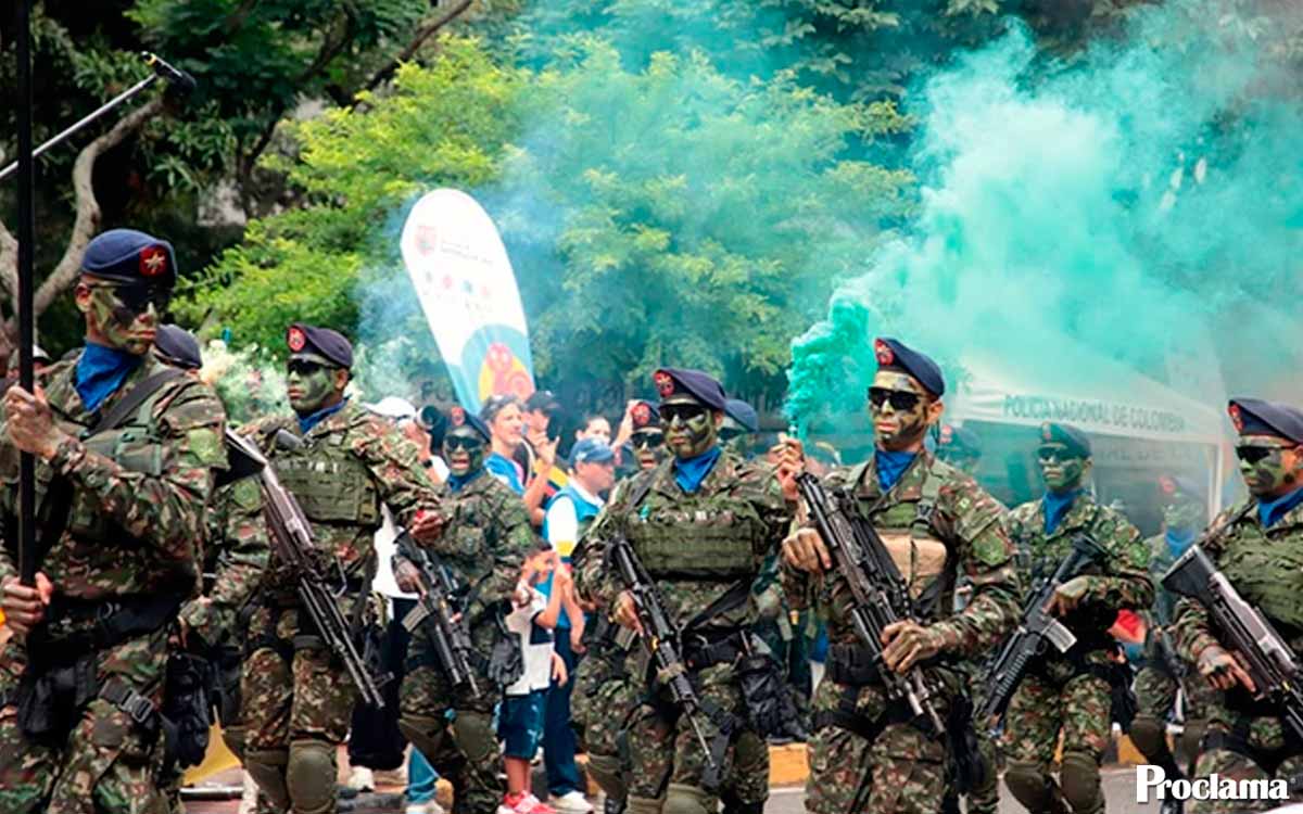 Fuerza Pública desfiló por la paz y la unidad en Cali