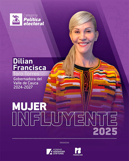 Gobernadora del Valle: Reconocida como Mujer Influyente 2025
