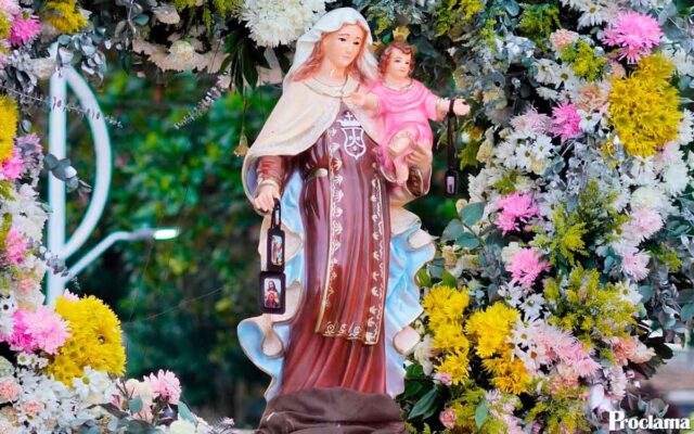 La Virgen del Carmen llena de fe Guachené