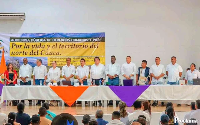 Concejo de Caloto lidera audiencia por la paz