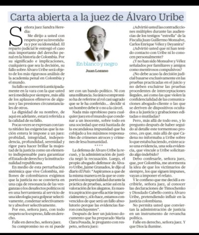 Meter las narices donde no se debe para favorecer a Álvaro Uribe