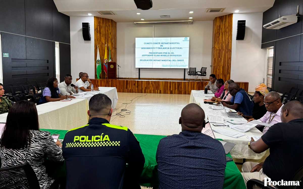 Definen acciones de seguridad para elecciones en el Chocó Definen acciones de seguridad para elecciones en el Chocó