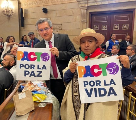 Representantes a la Cámara por el Cauca: Jorge Bastidas y Hermes Pete. Representantes a la Cámara por el Cauca: Jorge Bastidas y Hermes Pete.