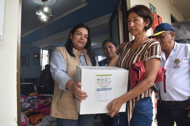 Cauca entregó ayudas humanitarias en Morales tras fuertes lluvias