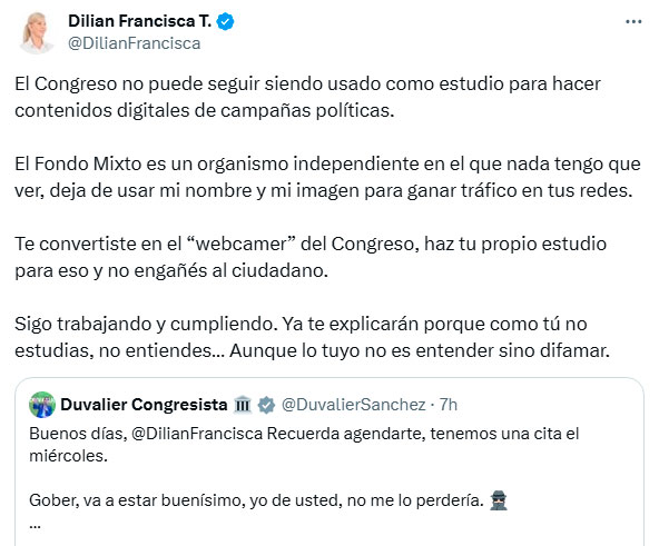 “Deja de usar mi nombre para ganar tráfico” Dilian