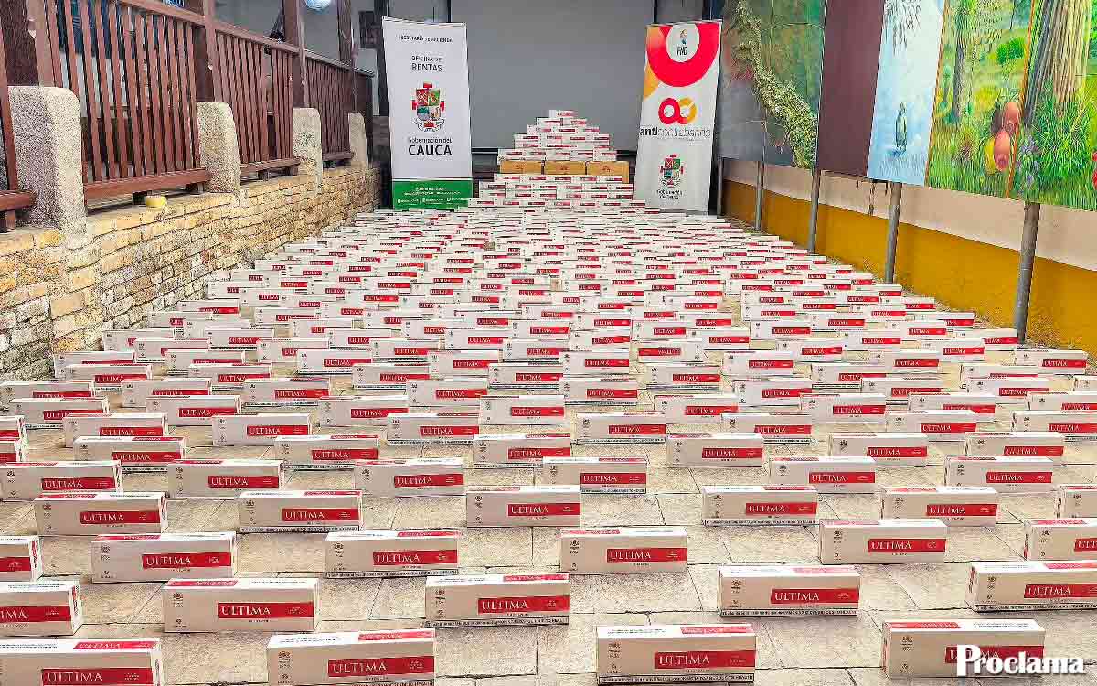 Incautados más de ocho mil cigarrillos ilegales en Cauca Incautados más de ocho mil cigarrillos ilegales en Cauca