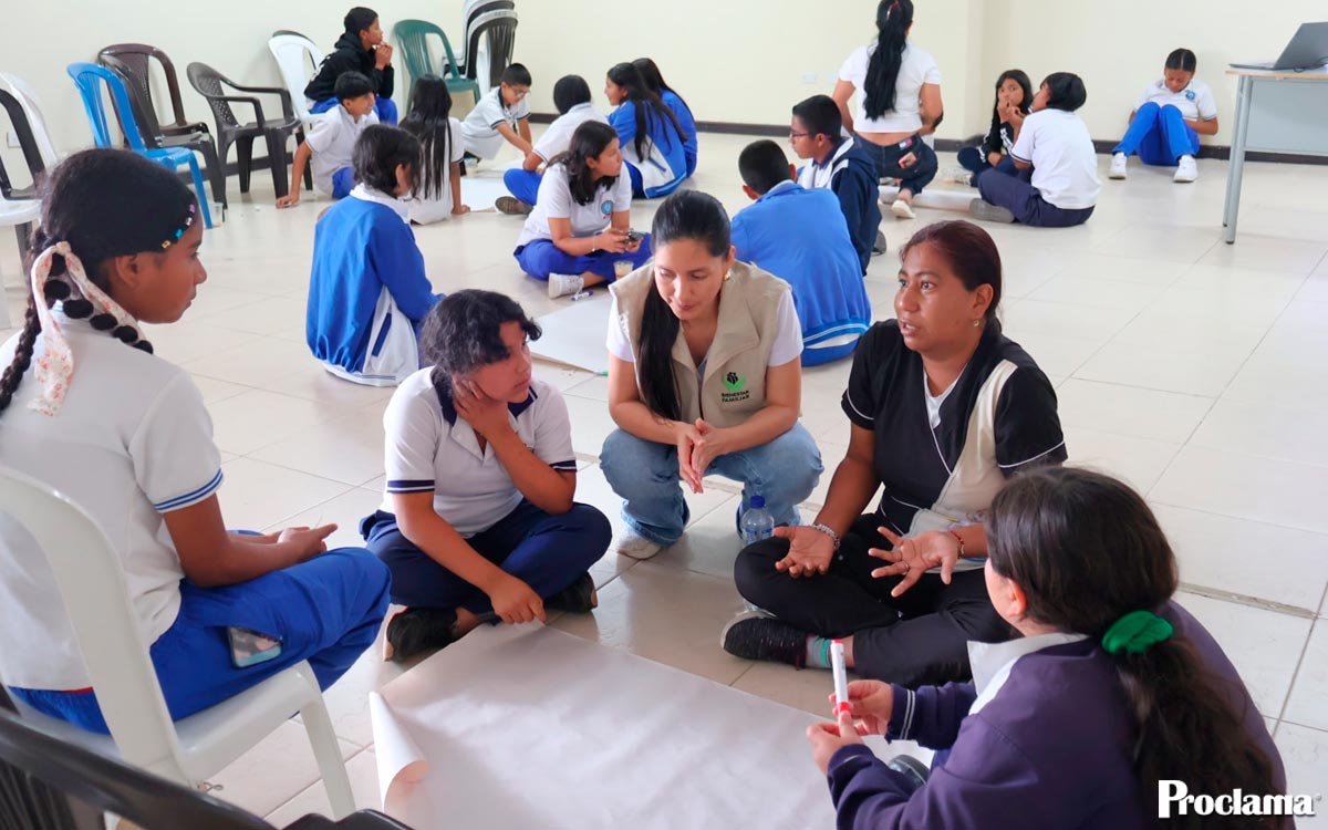 Niñez de Cajibío participa en Mesa de Participación