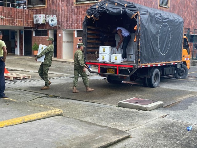 Operativo para entregar ayudas humanitarias en el Chocó Operativo para entregar ayudas humanitarias en el Chocó