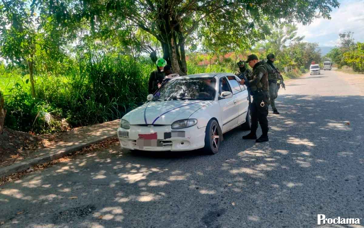 Operativos de control refuerzan seguridad en Guachené