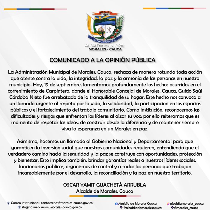 Rechazo a la barbarie del secuestro