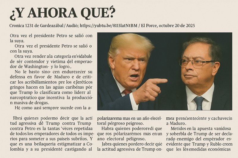 ¿Y AHORA QUÉ? ¿Y AHORA QUÉ?