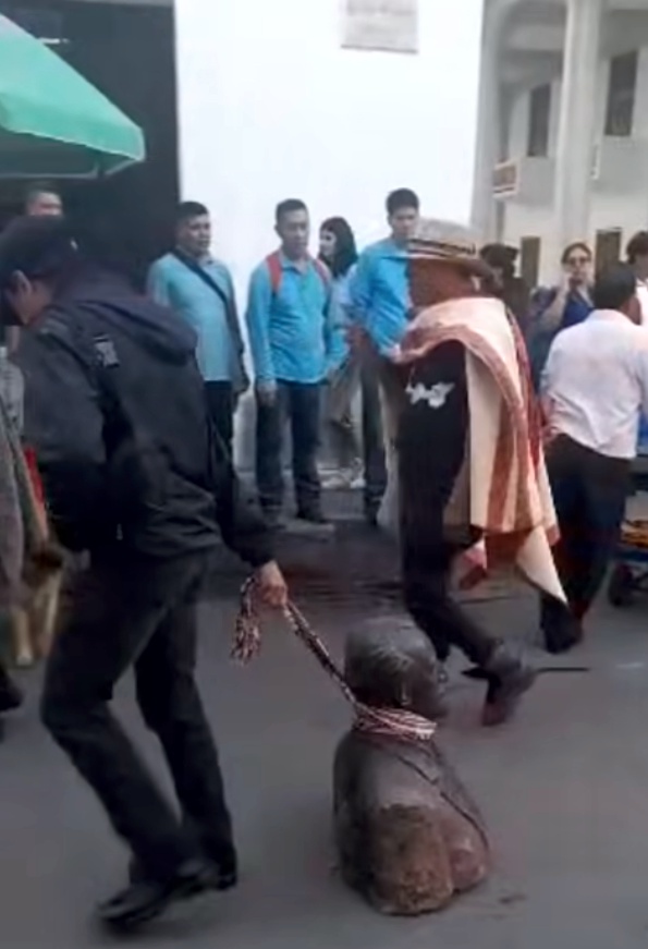 Performance simbólico desata controversia en Popayán