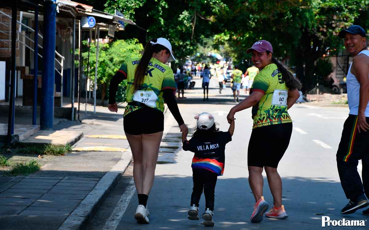 Una carrera por la paz en Villa Rica