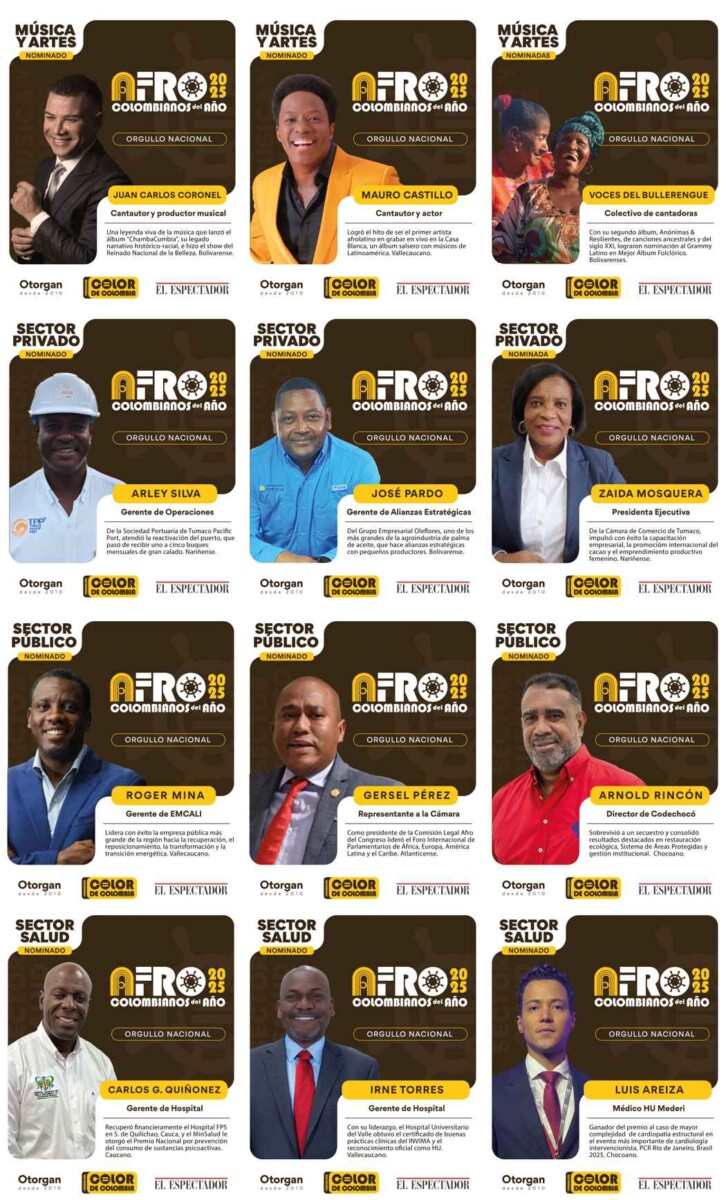 Vote por nominados en Afrocolombianos del Año 2025