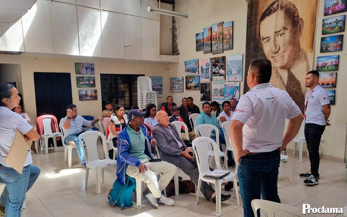Cajibío socializa proyecto rural con Mercy Corps