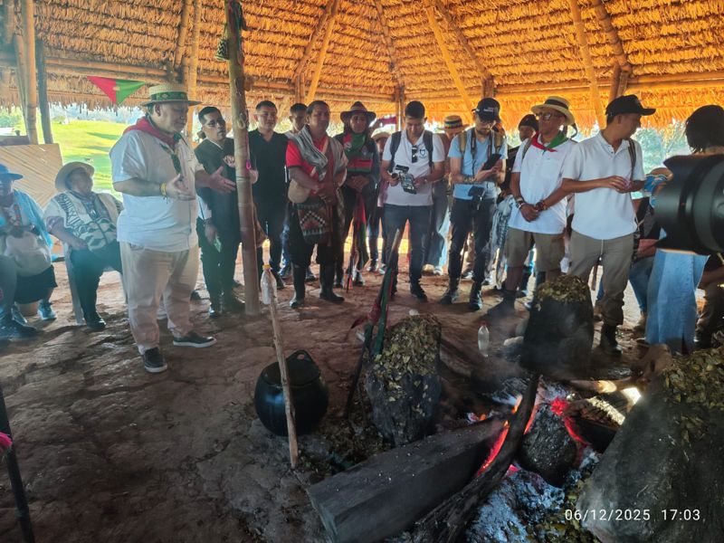 El fuego sagrado y el Kapú en la Cumbre Nasa El fuego sagrado y el Kapú en la Cumbre Nasa