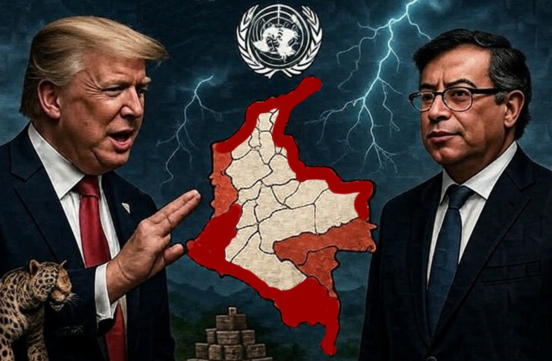 TRUMP AMENAZA A COLOMBIA Y EL ÚNICO QUE RESPONDE ES PETRO